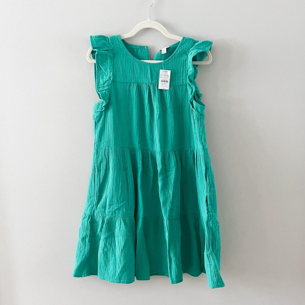 J. Crew Factory Gauze Tiered Dress
